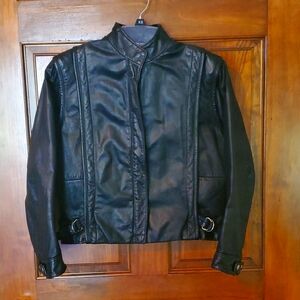 Vintage Wilson Summer Weight Motorcycle Jacket Sz 12 (Petite)